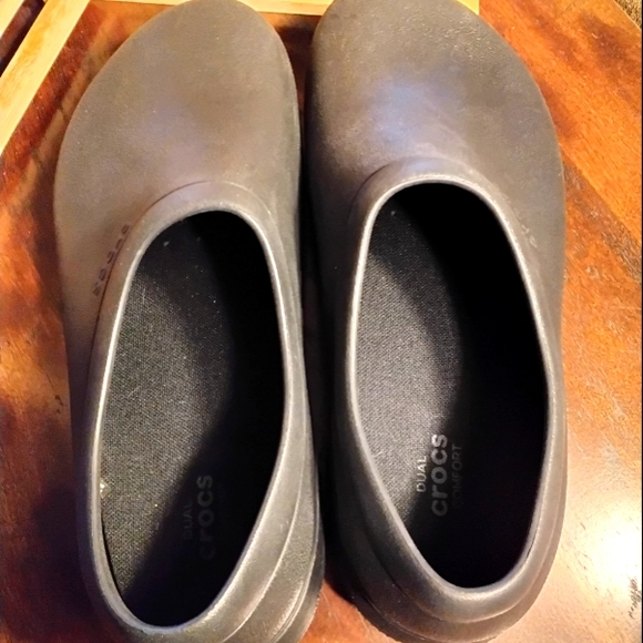 Crocs On the Clock Work Slip on Clogs Slip Resistant Black Size Men's 11 - Picture 9 of 10